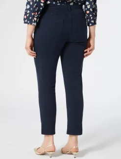 Marina Rinaldi Pantalon Perfect en bull de coton BLEUNUIT Hot