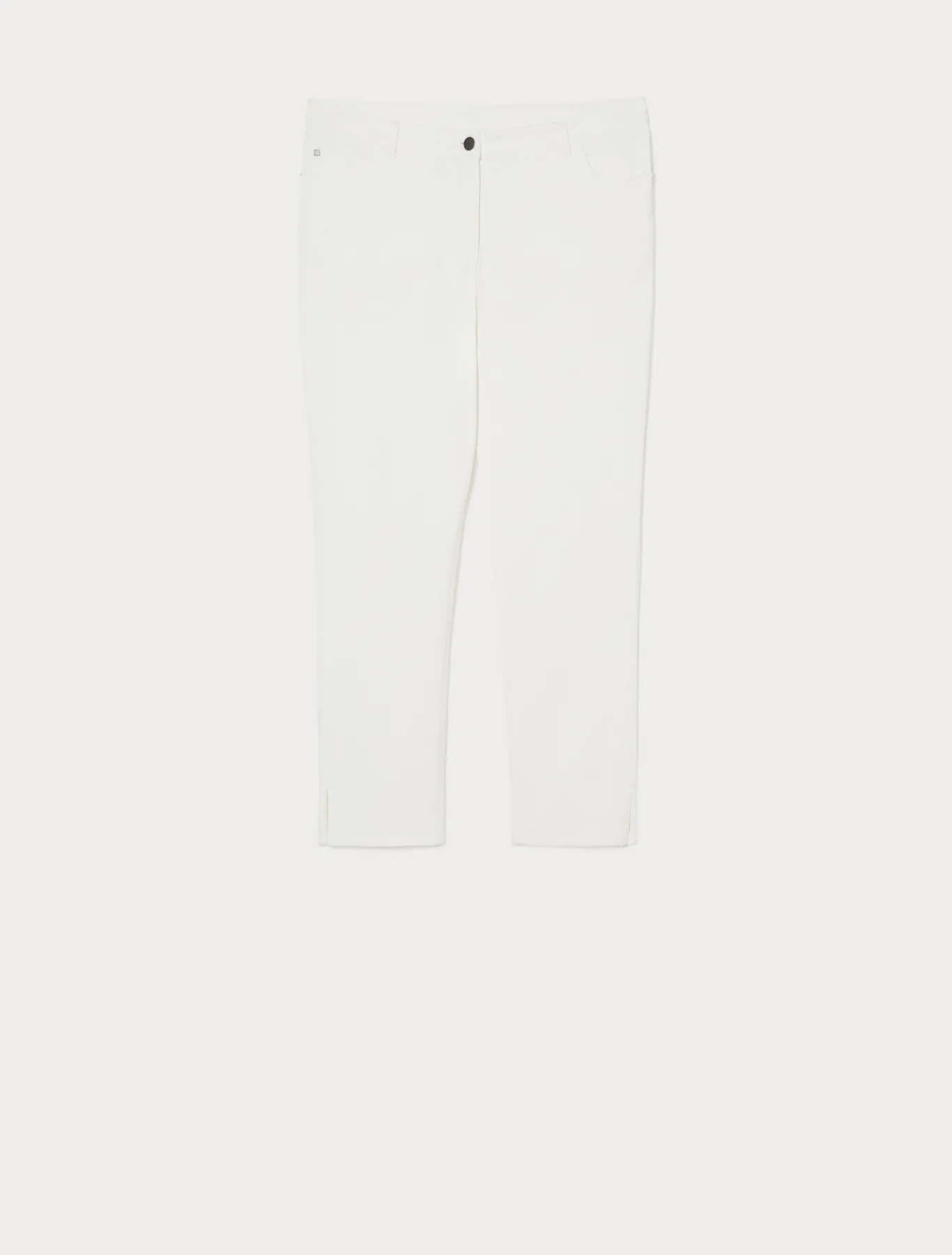 Marina Rinaldi Pantalon Perfect en bull de coton BLANC Best