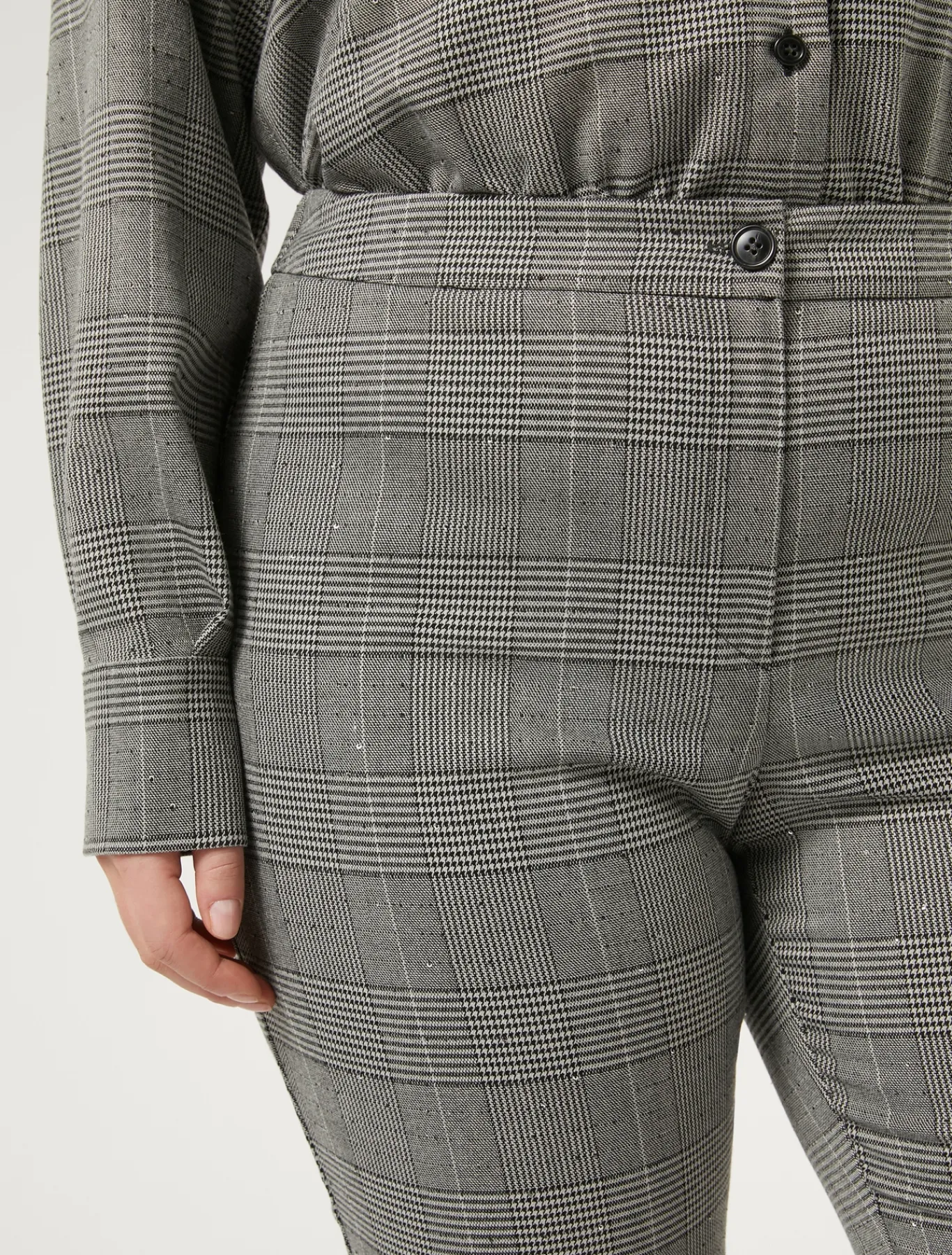 Marina Rinaldi Pantalon prince-de-galles NOIR Discount
