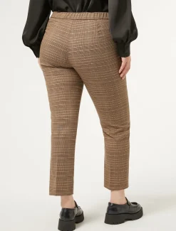 Marina Rinaldi Pantalon prince-de-galles MARRONFONCE Hot