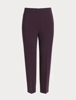 Marina Rinaldi Pantalon slim en cady triacétate BORDEAUX Sale