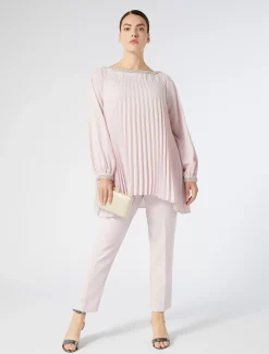 Marina Rinaldi Pantalon slim en cady triacétate ROSE Sale