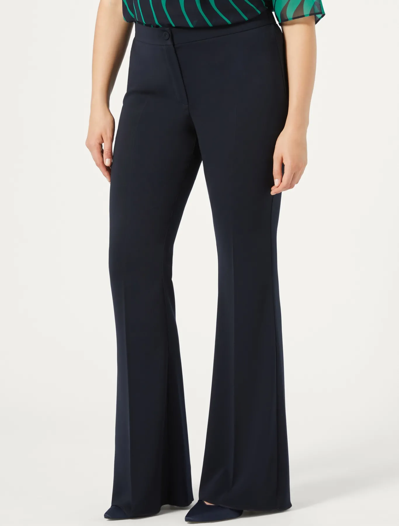 Marina Rinaldi Pantalon évasé en cady BLEUMARINE Fashion