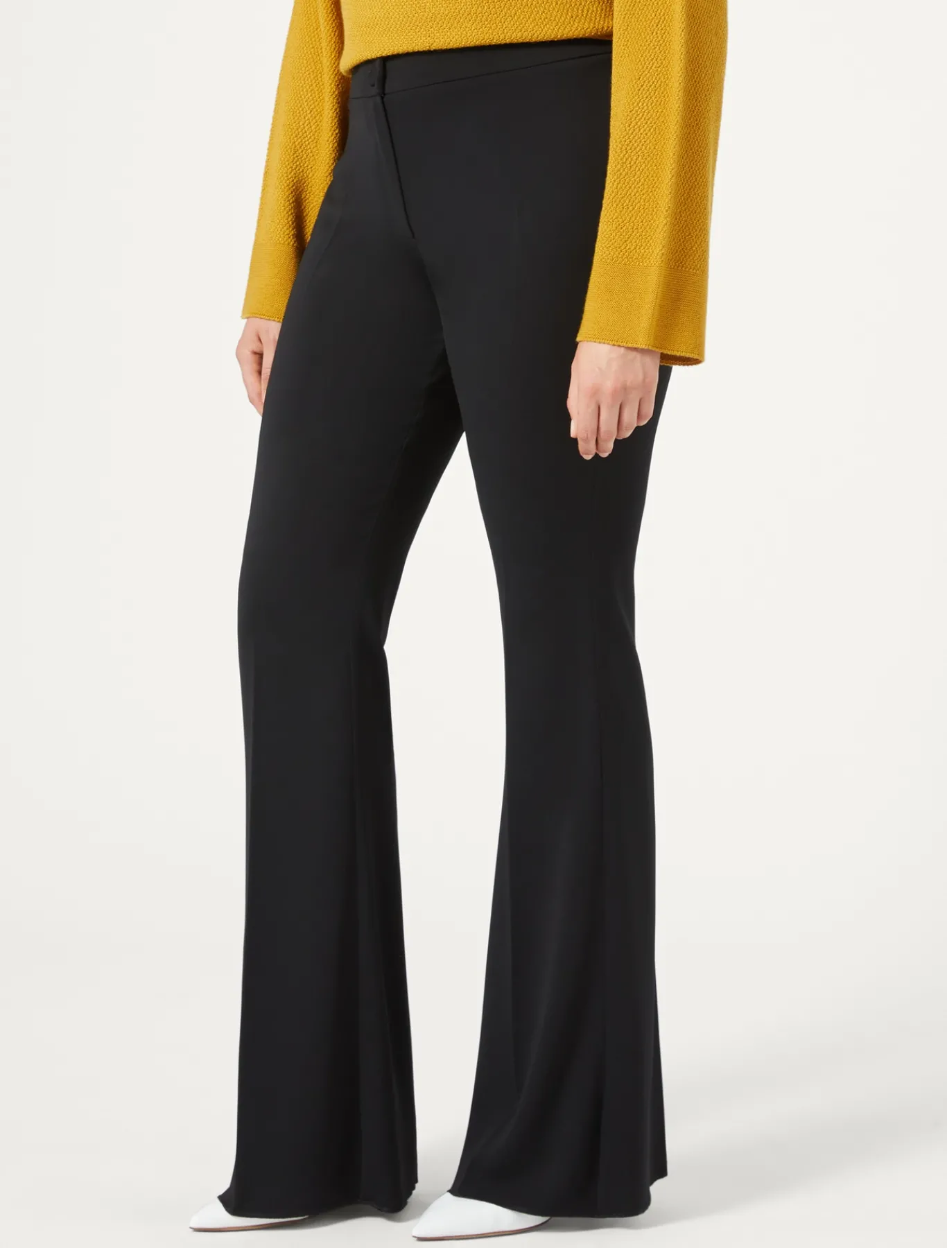 Marina Rinaldi Pantalon évasé en cady NOIR New