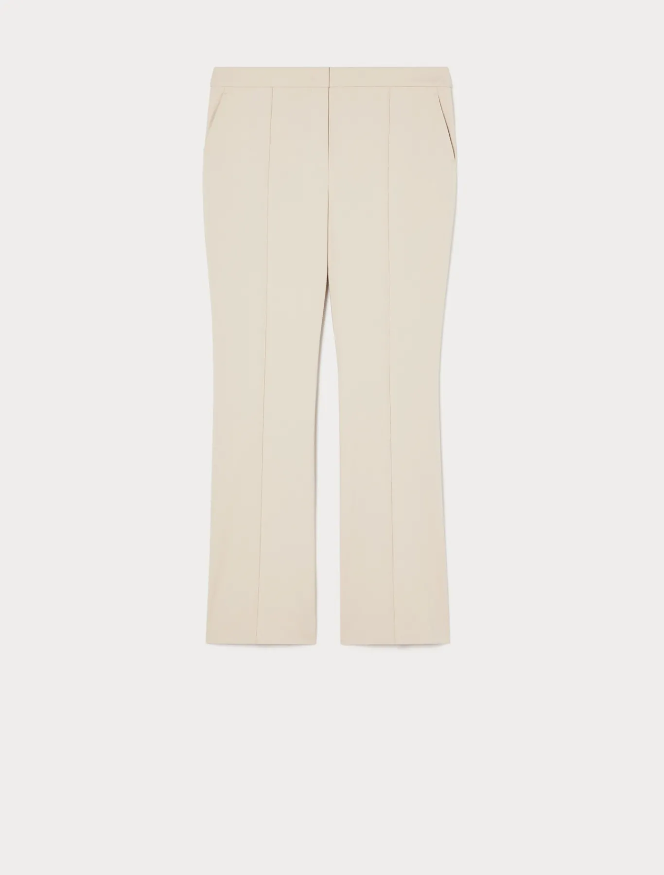Marina Rinaldi Pantalon évasé en coton stretch BEIGE Online