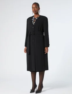 Marina Rinaldi Pardessus en cady triacétate NOIR Clearance