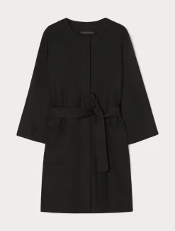Marina Rinaldi Pardessus en lin NOIR New