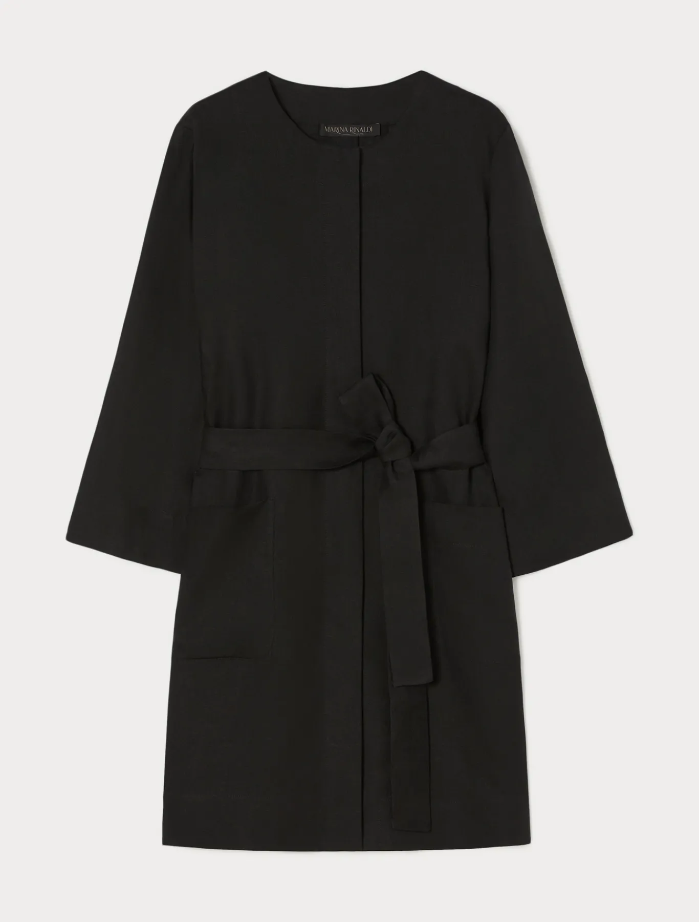 Marina Rinaldi Pardessus en lin NOIR New