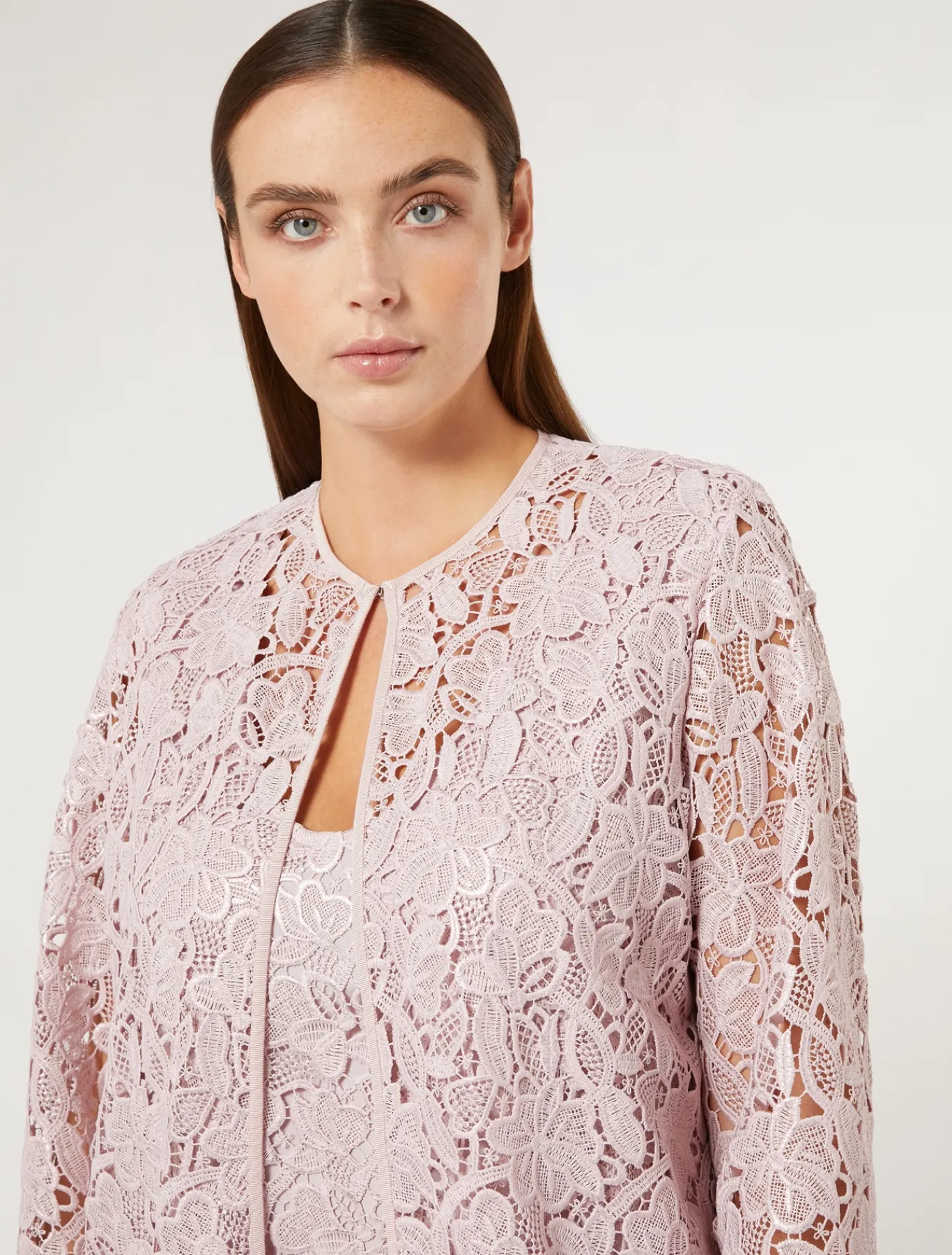 Marina Rinaldi Pardessus en macramé ROSE New