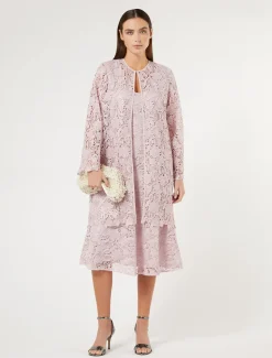 Marina Rinaldi Pardessus en macramé ROSE New