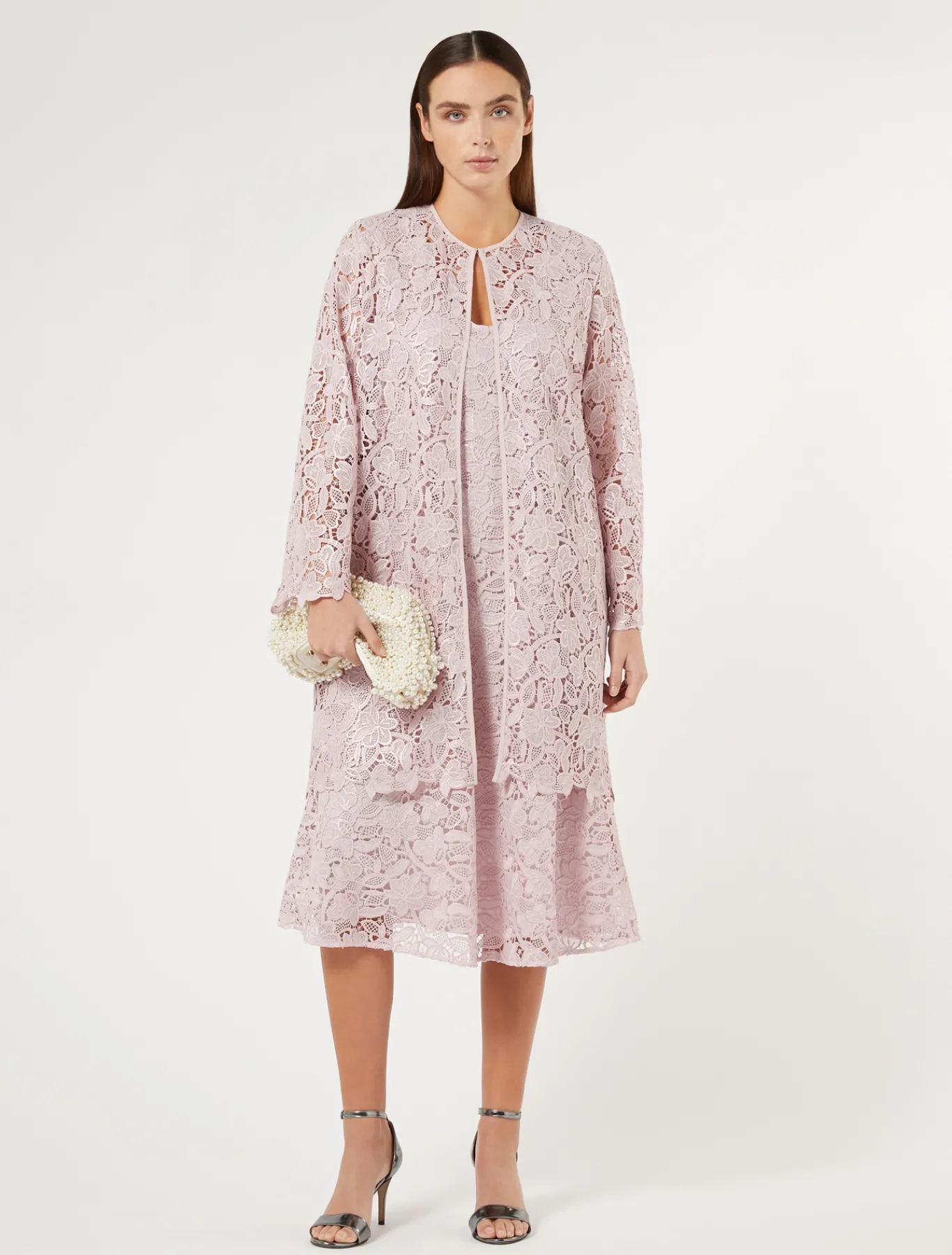 Marina Rinaldi Pardessus en macramé ROSE New