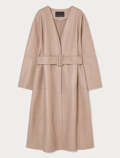 Marina Rinaldi Pardessus en nappa et jersey BROWNNUDE New