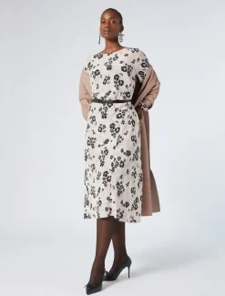Marina Rinaldi Pardessus en nappa et jersey BROWNNUDE New