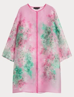 Marina Rinaldi Pardessus en organza de soie ROSE Online