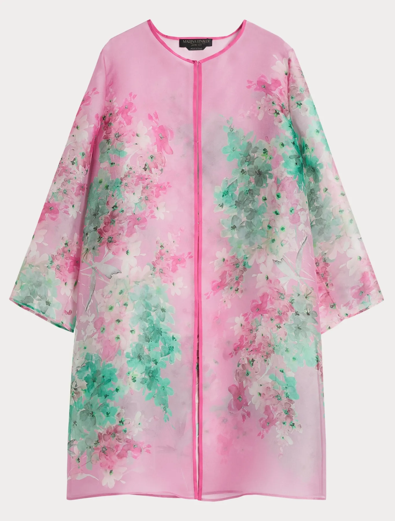Marina Rinaldi Pardessus en organza de soie ROSE Online