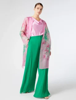 Marina Rinaldi Pardessus en organza de soie ROSE Online