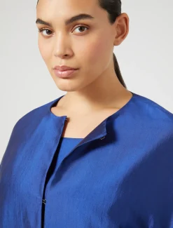 Marina Rinaldi Pardessus en shantung de soie VIOLET Hot