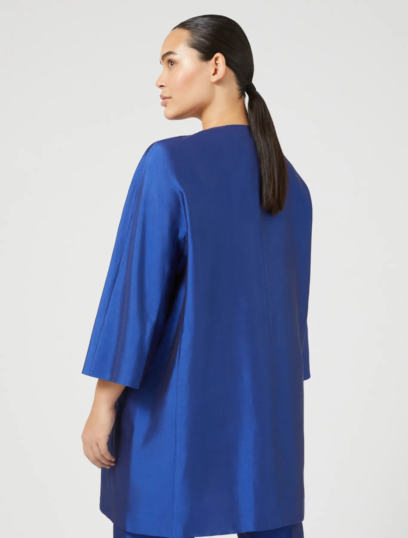Marina Rinaldi Pardessus en shantung de soie VIOLET Hot