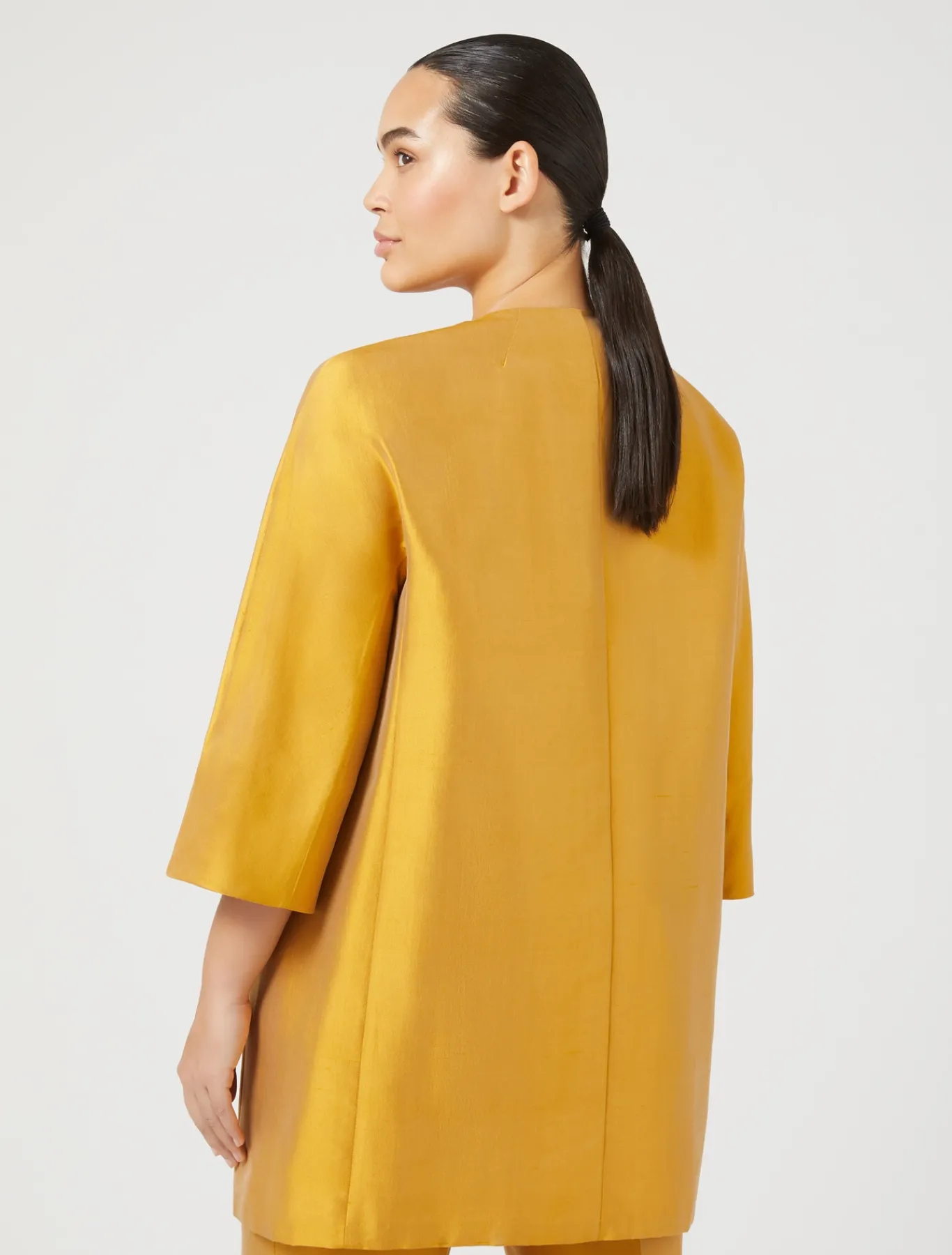 Marina Rinaldi Pardessus en shantung de soie OR New