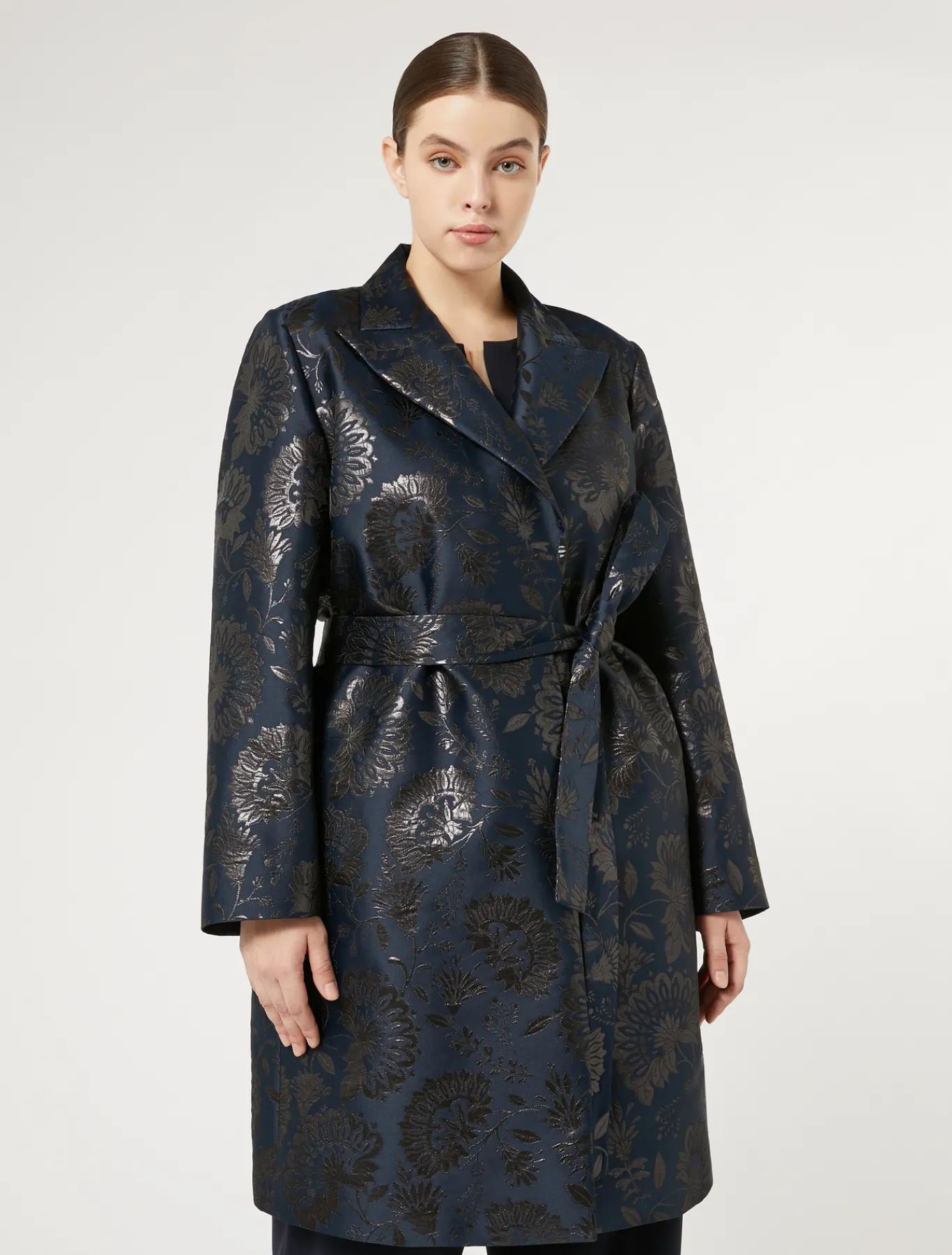 Marina Rinaldi Pardessus jacquard BLEUNUIT Fashion