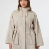 Marina Rinaldi Parka en taffetas déperlant SABLE Sale