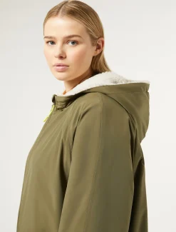 Marina Rinaldi Parka en taffetas déperlant KAKI Outlet