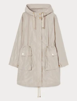 Marina Rinaldi Parka en taffetas déperlant SABLE Sale