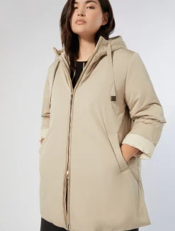 Marina Rinaldi Parka réversible en toile technique déperlante BEIGE Online