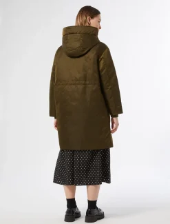 Marina Rinaldi Parkas longue rembourrée en sergé VERTOLIVE Clearance