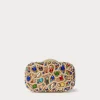 Marina Rinaldi Pochette avec strass et cabochons OR Outlet