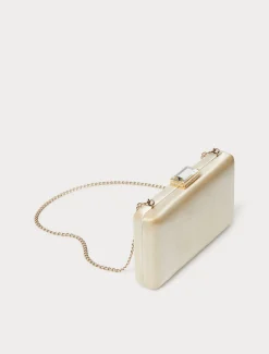 Marina Rinaldi Pochette en satin BEIGE Discount