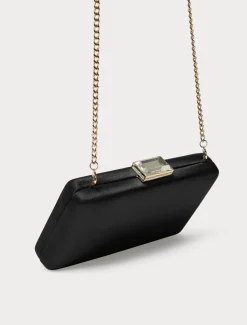 Marina Rinaldi Pochette en satin NOIR Sale