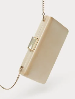 Marina Rinaldi Pochette en satin BEIGE Discount