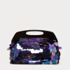 Marina Rinaldi Pochette en satin avec paillettes NOIR Outlet