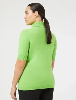 Marina Rinaldi Pull à col roulé en cachemire LIME Discount