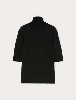 Marina Rinaldi Pull à col roulé en laine NOIR Outlet