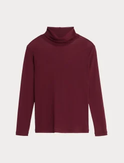 Marina Rinaldi Pull à col roulé en tulle stretch RUBIS Discount