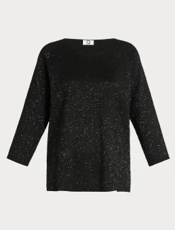 Marina Rinaldi Pull à paillettes NOIR Clearance