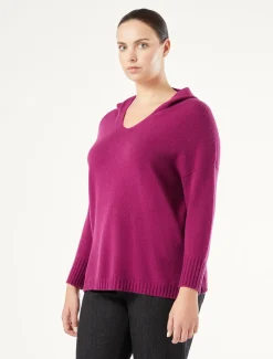 Marina Rinaldi PULL en cachemire mélangé BORDEAUX Discount