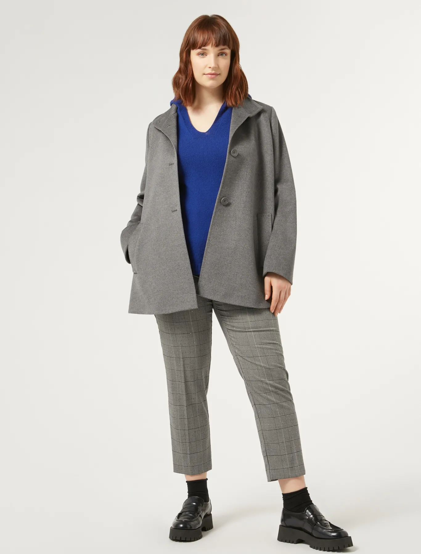 Marina Rinaldi PULL en cachemire mélangé BLEUET Discount