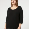 Marina Rinaldi Pull en coton NOIR Sale