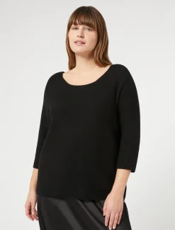 Marina Rinaldi Pull en coton NOIR Sale