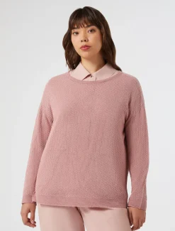 Marina Rinaldi Pull en coton lurex VIEUXROSE Hot
