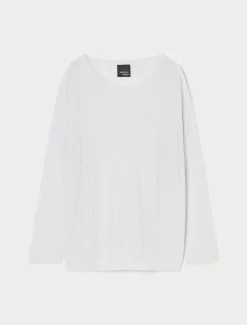 Marina Rinaldi Pull en coton lurex BLANCNEUTRE Fashion