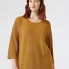 Marina Rinaldi Pull en crêpe de coton MOUTARDE Discount