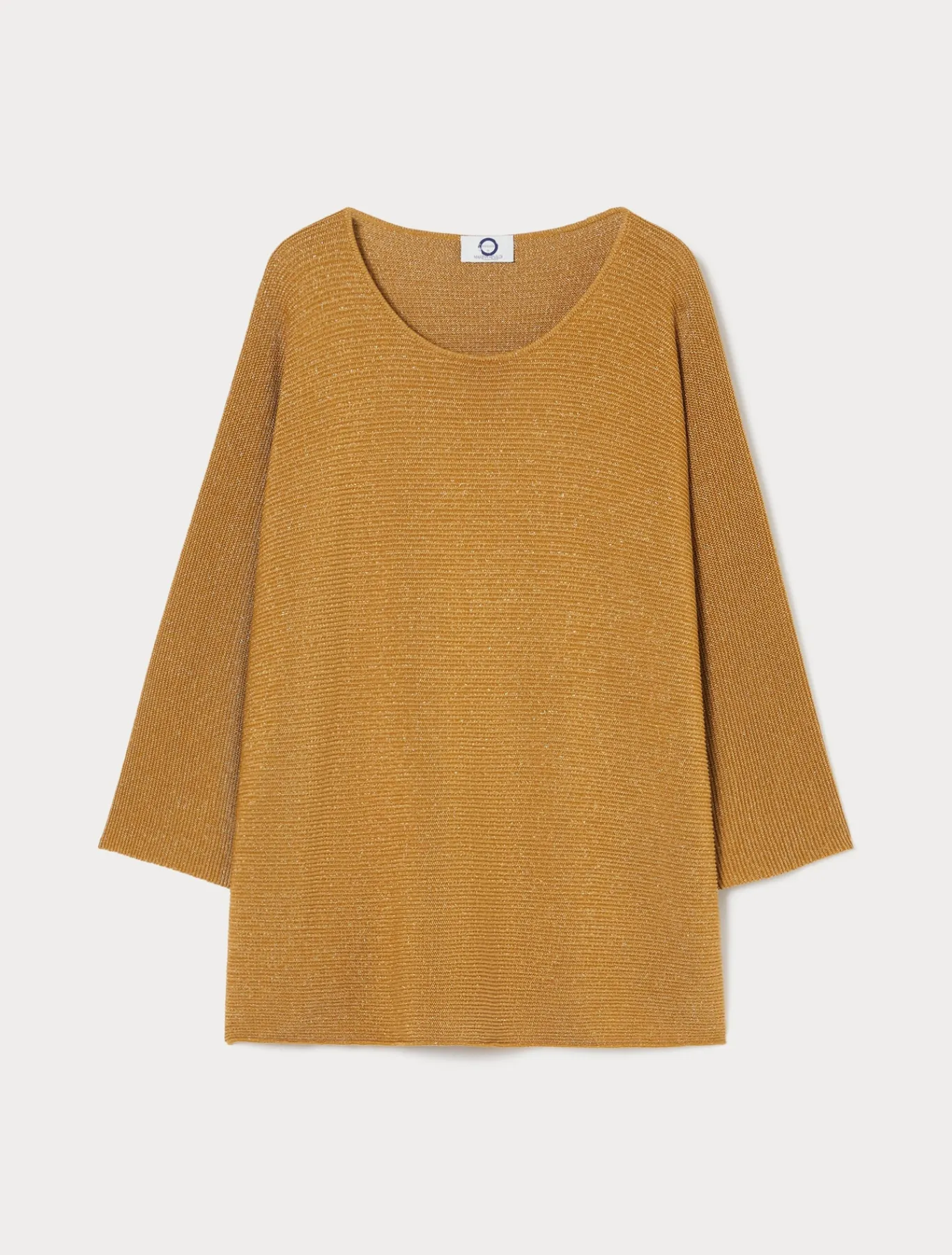 Marina Rinaldi Pull en crêpe de coton MOUTARDE Discount