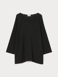 Marina Rinaldi Pull en crêpe de coton NOIR Clearance