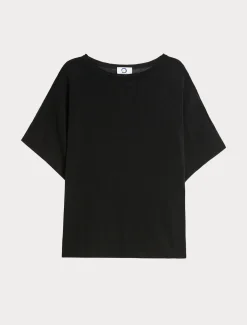 Marina Rinaldi Pull en crêpe de viscose NOIR Outlet