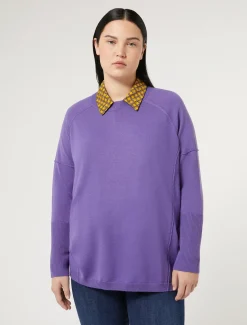 Marina Rinaldi Pull en fil de laine VIOLET Discount