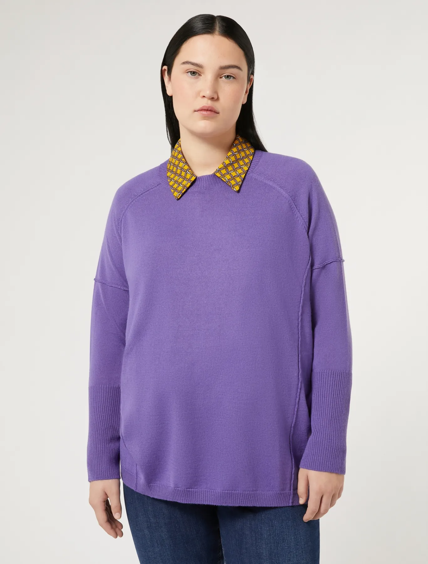 Marina Rinaldi Pull en fil de laine VIOLET Discount
